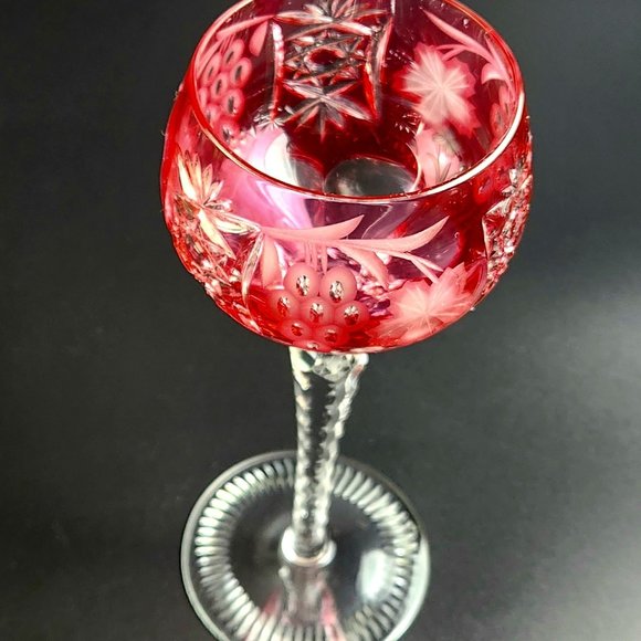 Vintage Cranberry Hock Wine Traube by NACHTMANN - 8 1/4